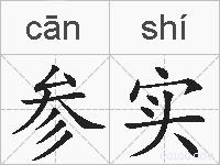 参实的拼音