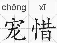 宠惜的拼音