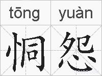 恫怨的拼音