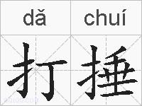 打捶的拼音