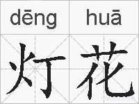 灯花的拼音