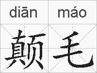 颠毛的拼音
