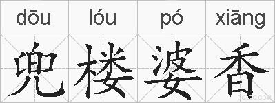 兜楼婆香的拼音