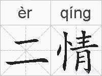 二情的拼音