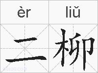 二柳的拼音