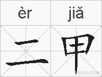 二甲的拼音