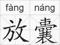 放囊的拼音