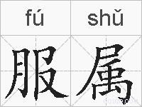 服属的拼音