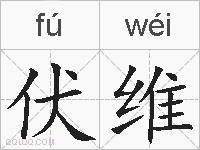伏维的拼音