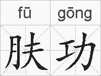 肤功的拼音