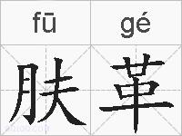 肤革的拼音