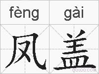 凤盖的拼音