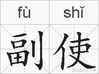 副使的拼音