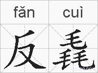 反毳的拼音