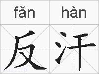 反汗的拼音
