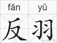 反羽的拼音
