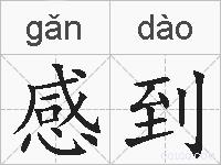 感到的拼音