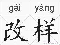 改样的拼音