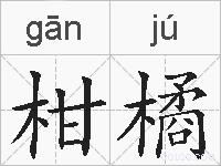 柑橘的拼音