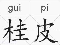 桂皮的拼音
