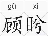顾盻的拼音