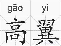 高翼的拼音