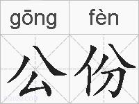 公份的拼音