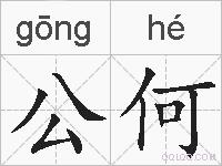 公何的拼音
