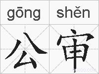 公审的拼音
