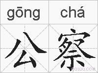 公察的拼音