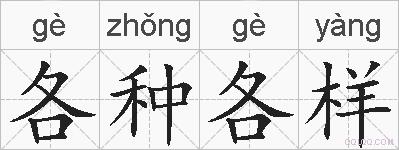 各种各样的拼音