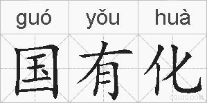 国有化的拼音