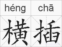 横插的拼音