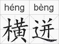 横迸的拼音