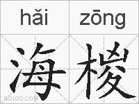 海椶的拼音