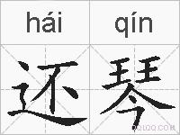 还琴的拼音