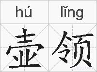 壶领的拼音