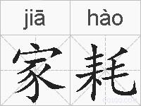 家耗的拼音