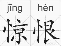 惊恨的拼音