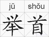 举首的拼音