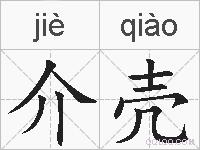 介壳的拼音