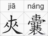 夾囊的拼音