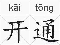 开通的拼音