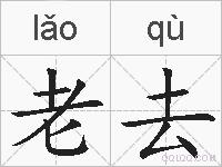 老去的拼音