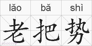 老把势的拼音