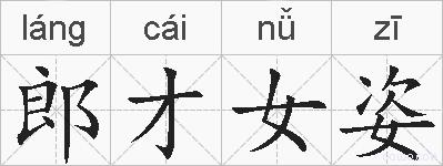 郎才女姿的拼音