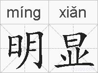 明显的拼音