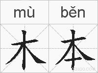 木本的拼音