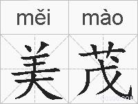 美茂的拼音