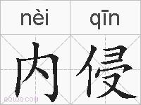 内侵的拼音